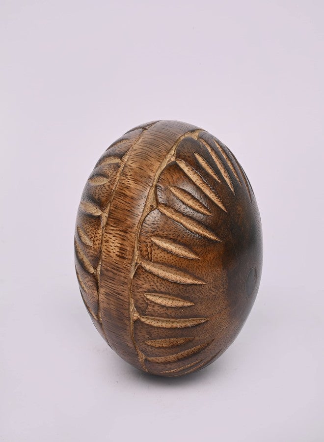 EDHAS Decorative Mango Wood Round Balls Set of 3 for Centerpiece or Individual Use Ideal for Use in Tray Bowl or Basket Decor - Image 4